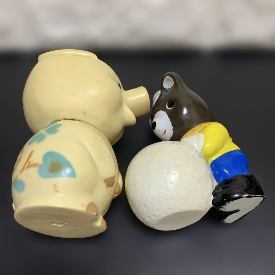 銀行 ソフビ貯金箱 ノベルティ 当時物　まとめ15個