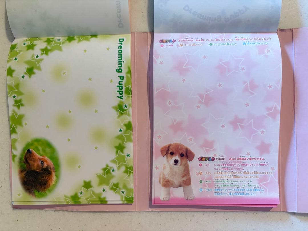 クラックス 平成 レトロ パタパタメモ メモ帳 犬 心理テスト 平成女児