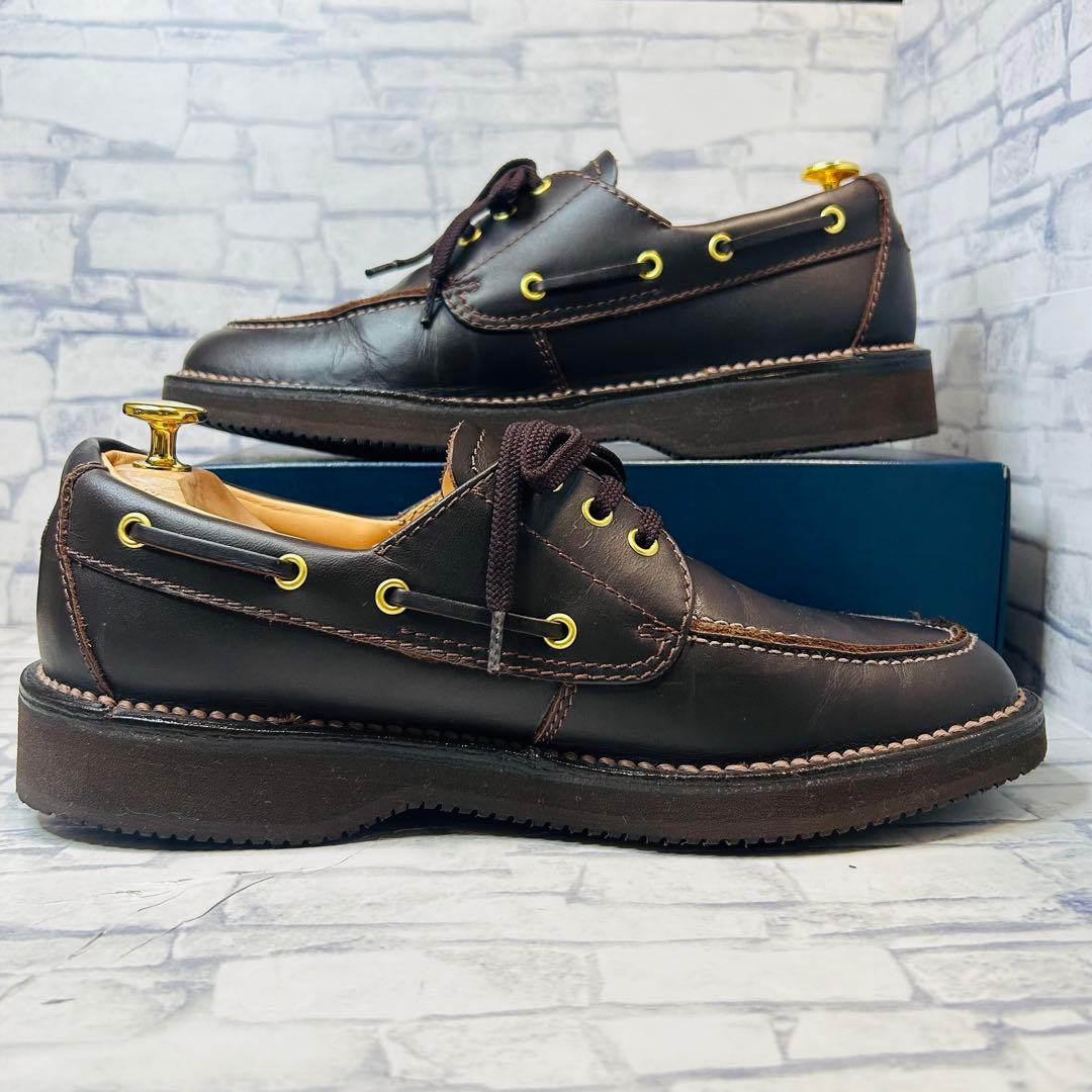 未使用級 Regal Walker 3アイレットモカ 604 ブラウン 25.5