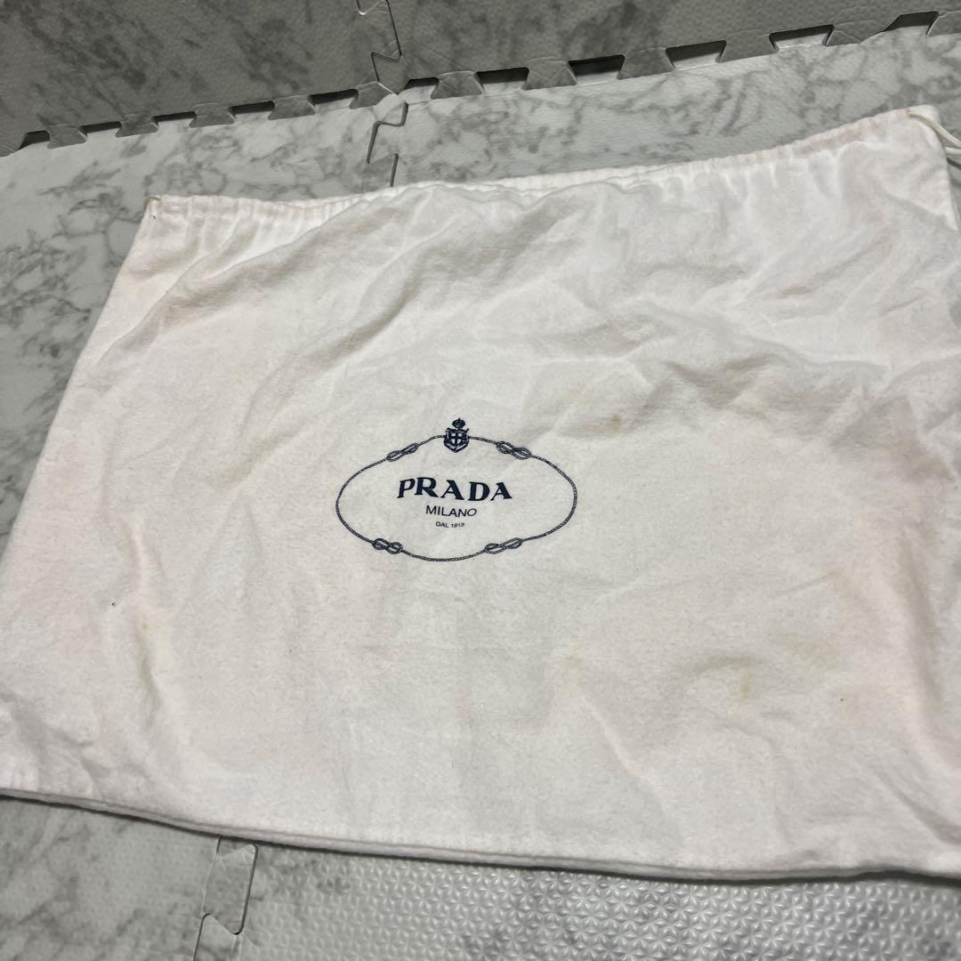 プラダ ロゴジャガード ミニボストン ハンドバッグ キャンバス レザー ベージュ