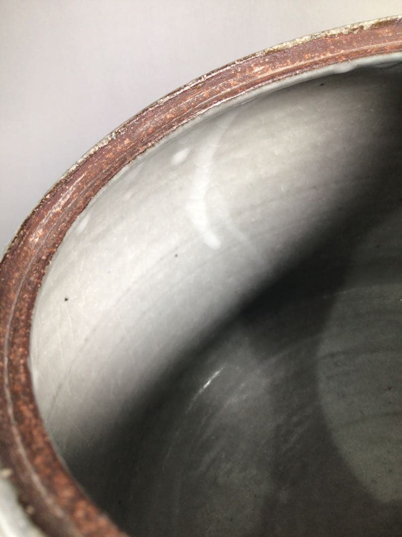 Ｎ９６６　水指　『光山造』『三島手』『丸形水指』　共箱　茶道具