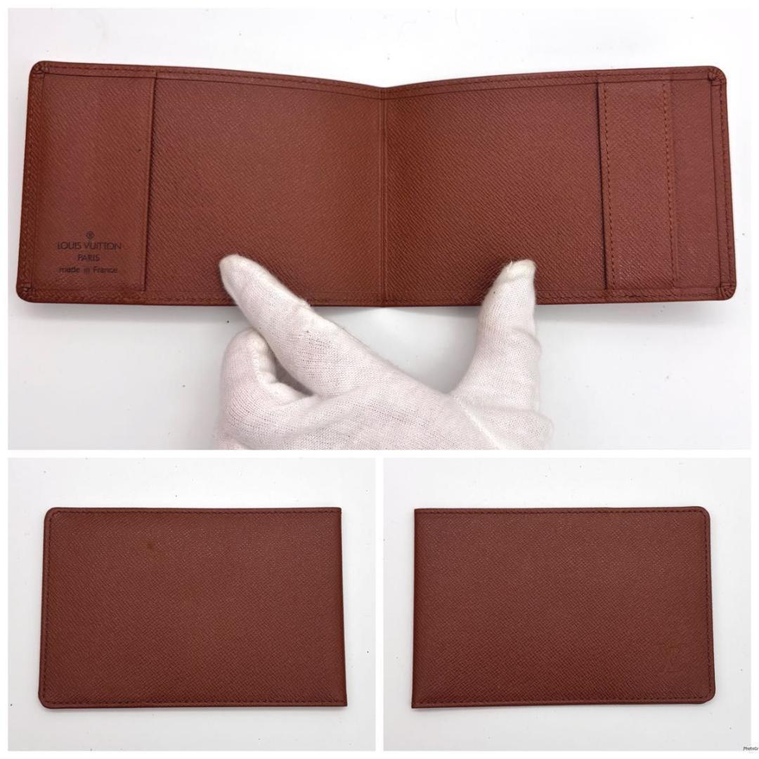 ルイヴィトン モノグラム エテュイパピエ 三つ折り財布 パスケース付き