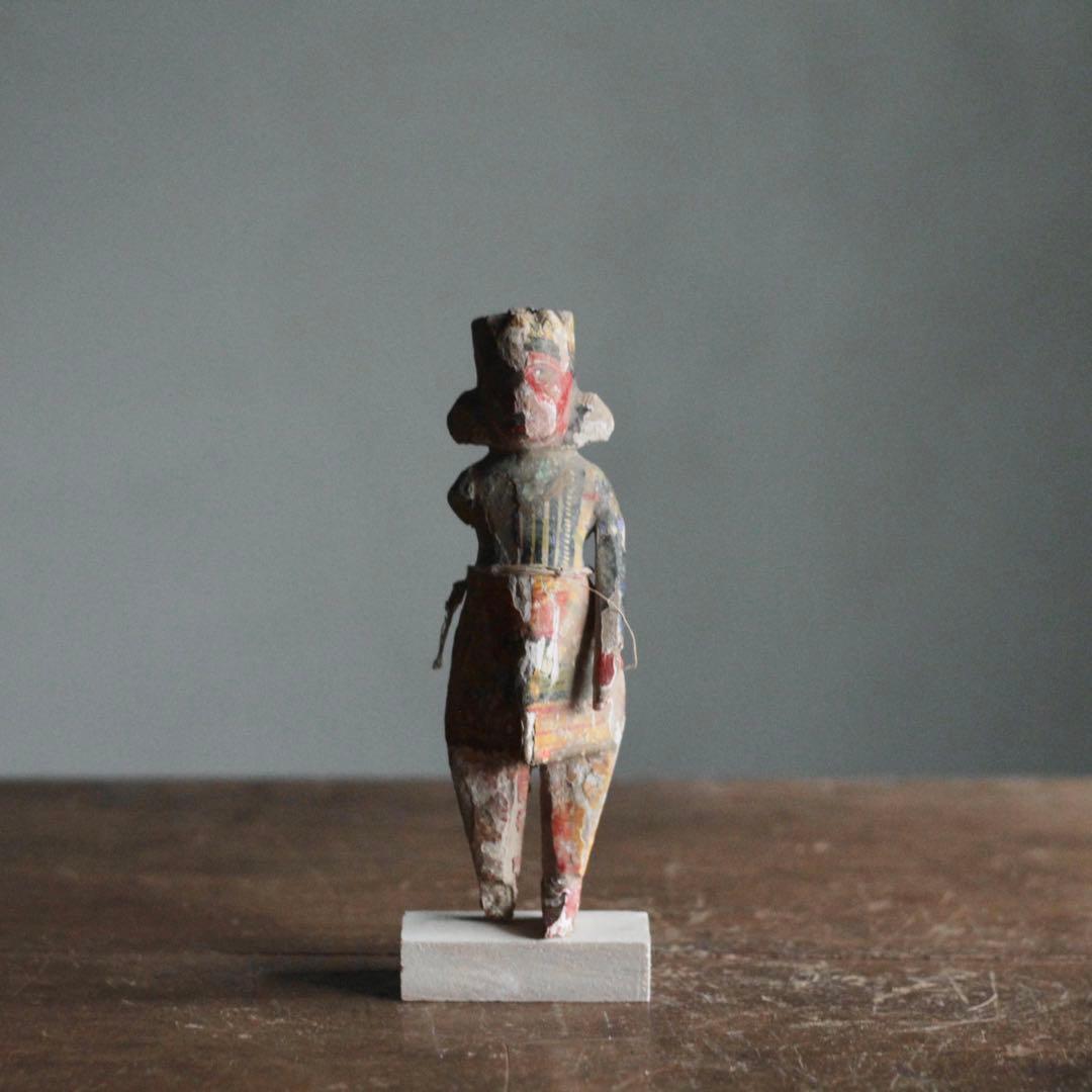 古作 木彫 サヌマーン像 インド 猿の神様 古道具 アンティーク