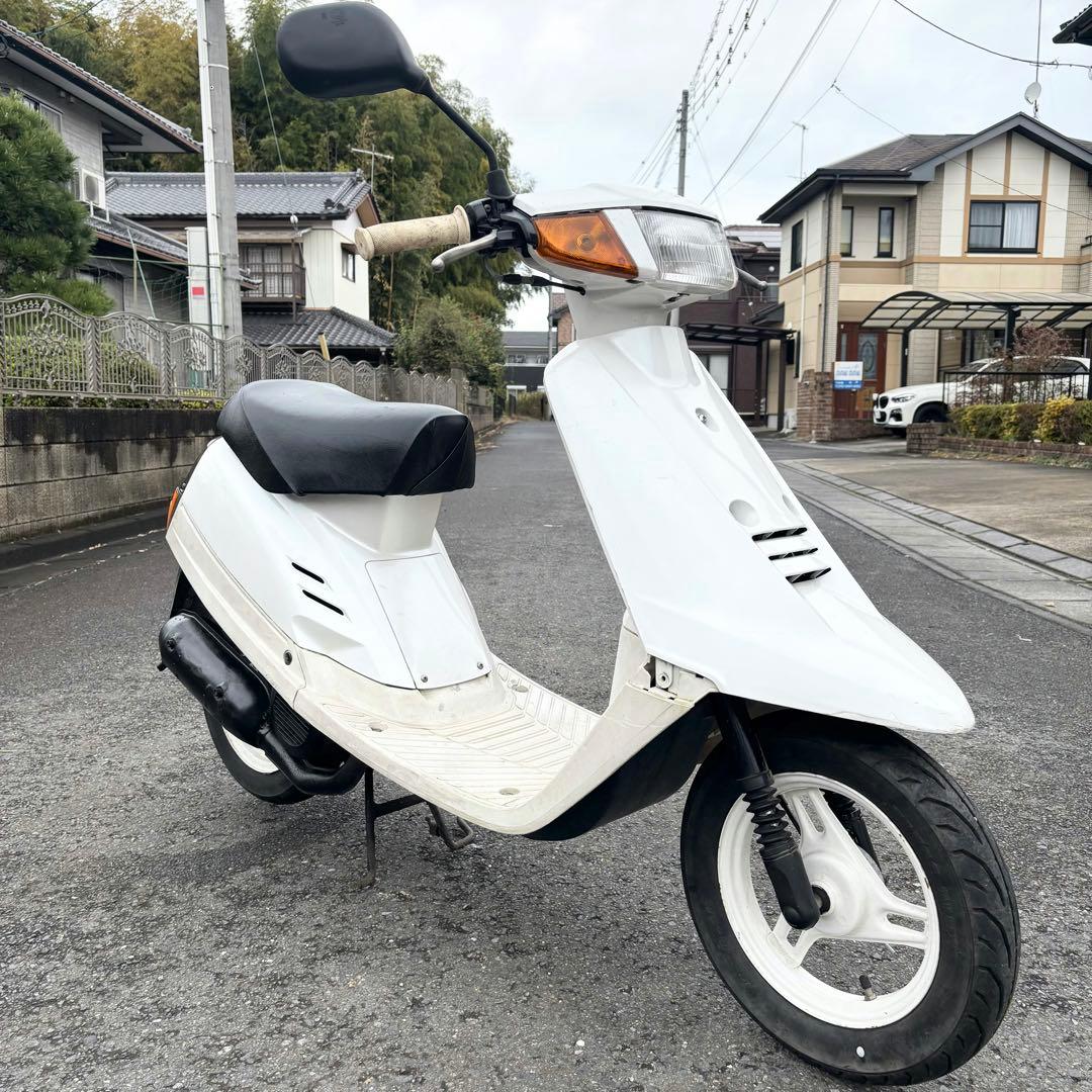 メーター振り切り！！茨城！実働！2JA 旧ジョグ 27V ホワイト原付50cc
