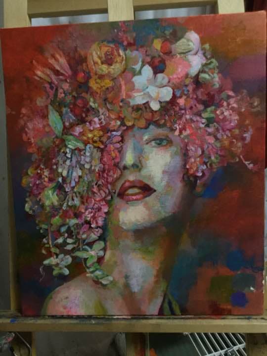 油絵 キャンバスサイズＦ10号 額なし