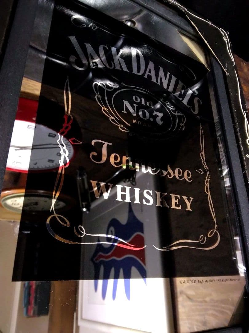 非売品　ジャックダニエル パブミラー ウイスキー　ウォールミラー 鏡