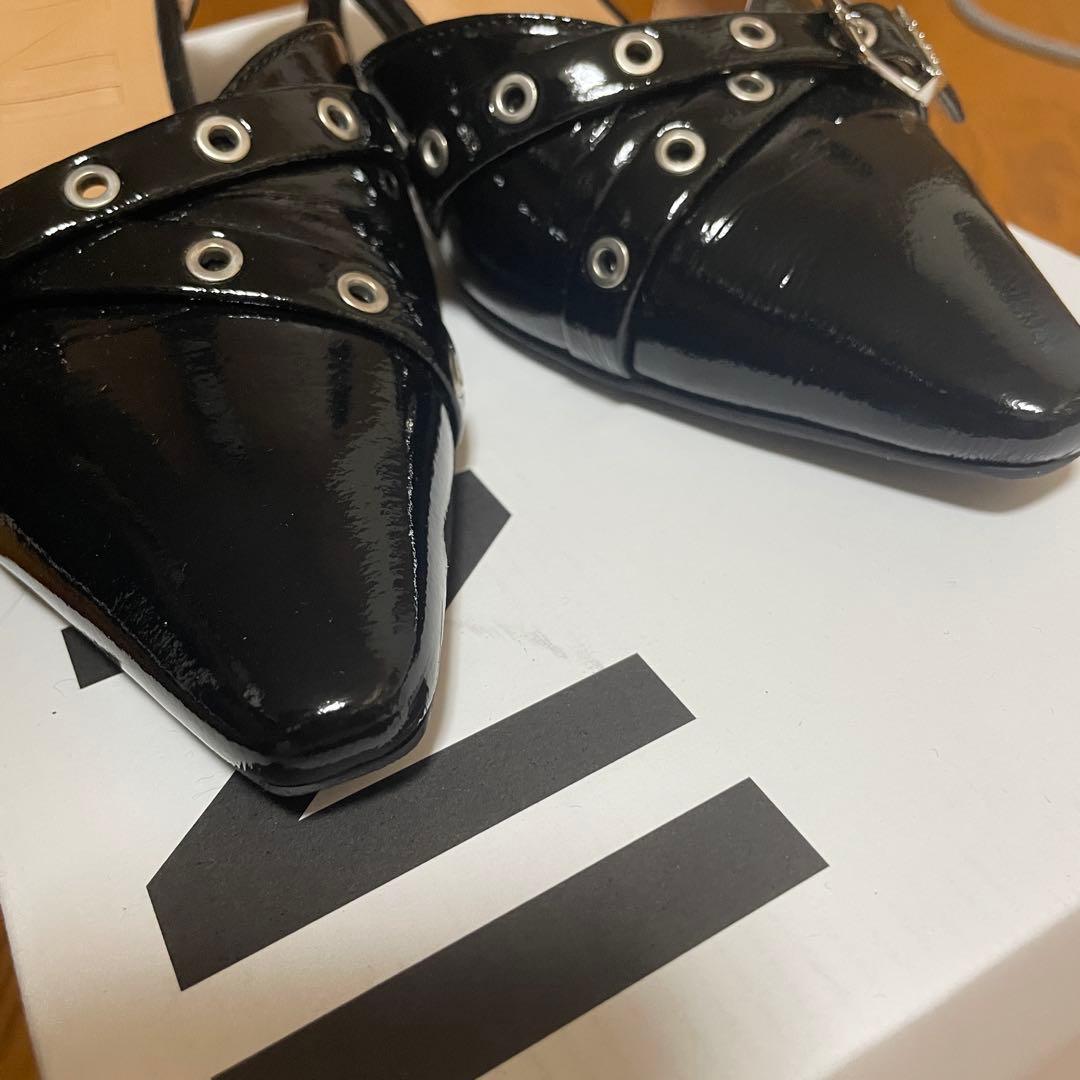 【美品】GANNI ブラック ミュール 38