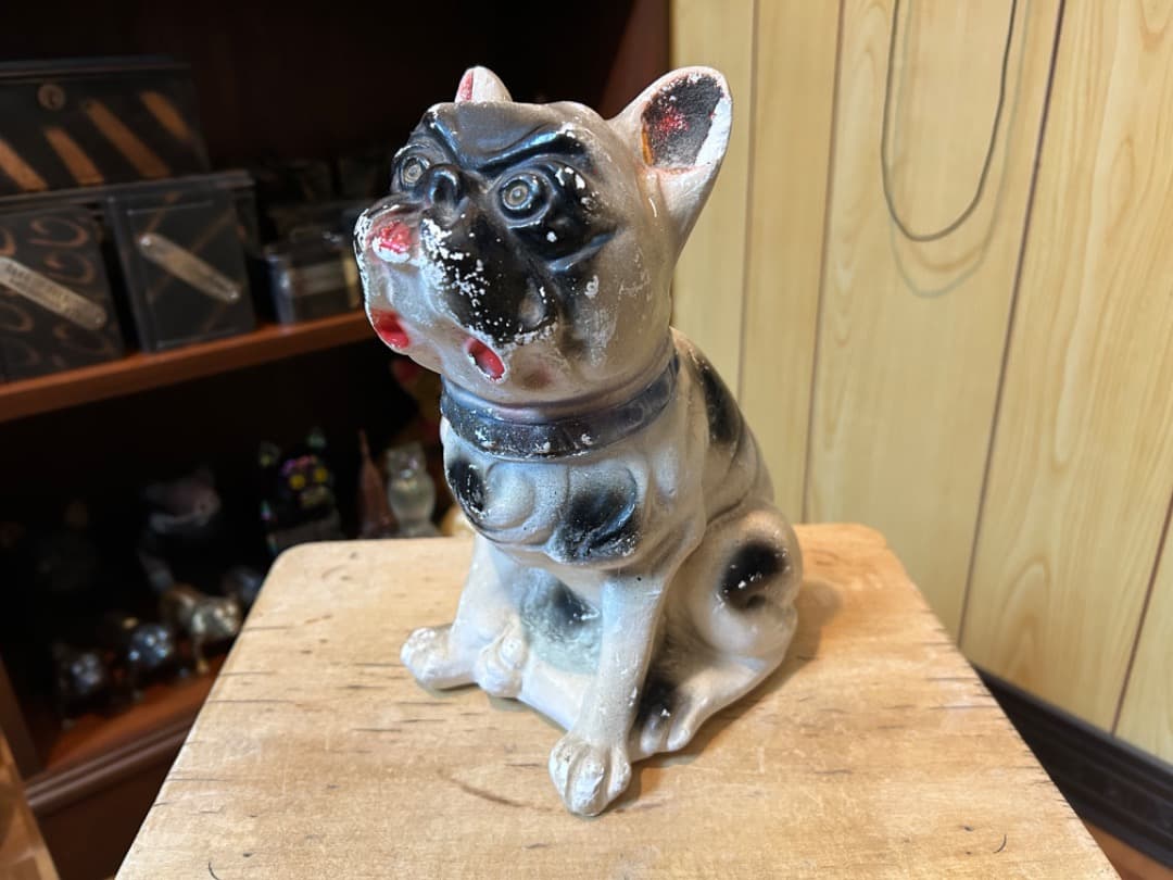 ビンテージ Chalkware Bulldog チョークウェア ブルドッグ - メルカリ