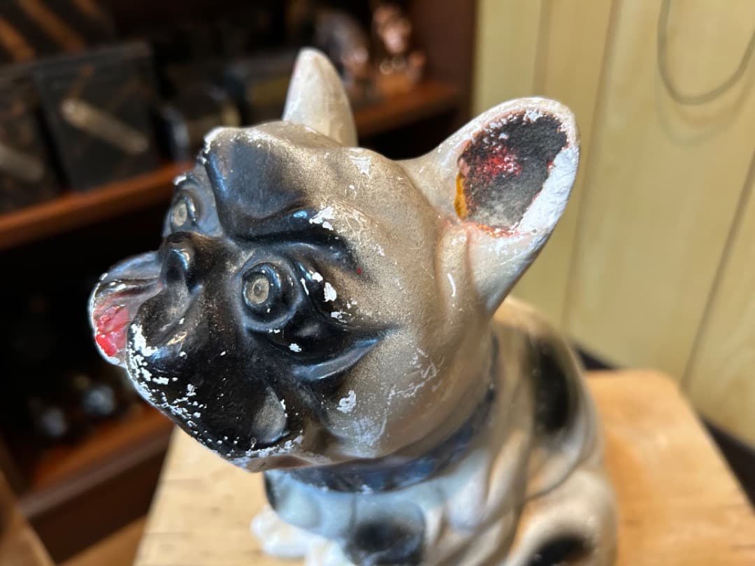 ビンテージ Chalkware Bulldog チョークウェア ブルドッグ - メルカリ