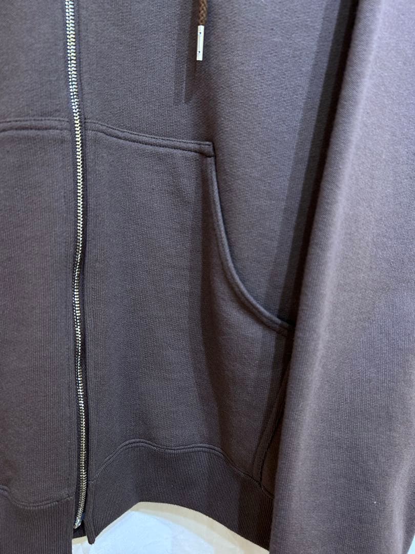 新品未使用 FUJI コットン ジップアップ フーディー ブラウン size5