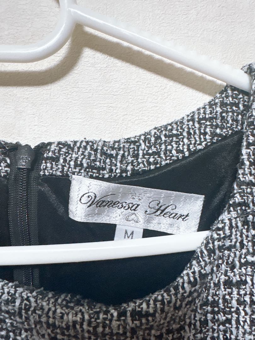 Vanessa Heart グレー系 タイトドレス M