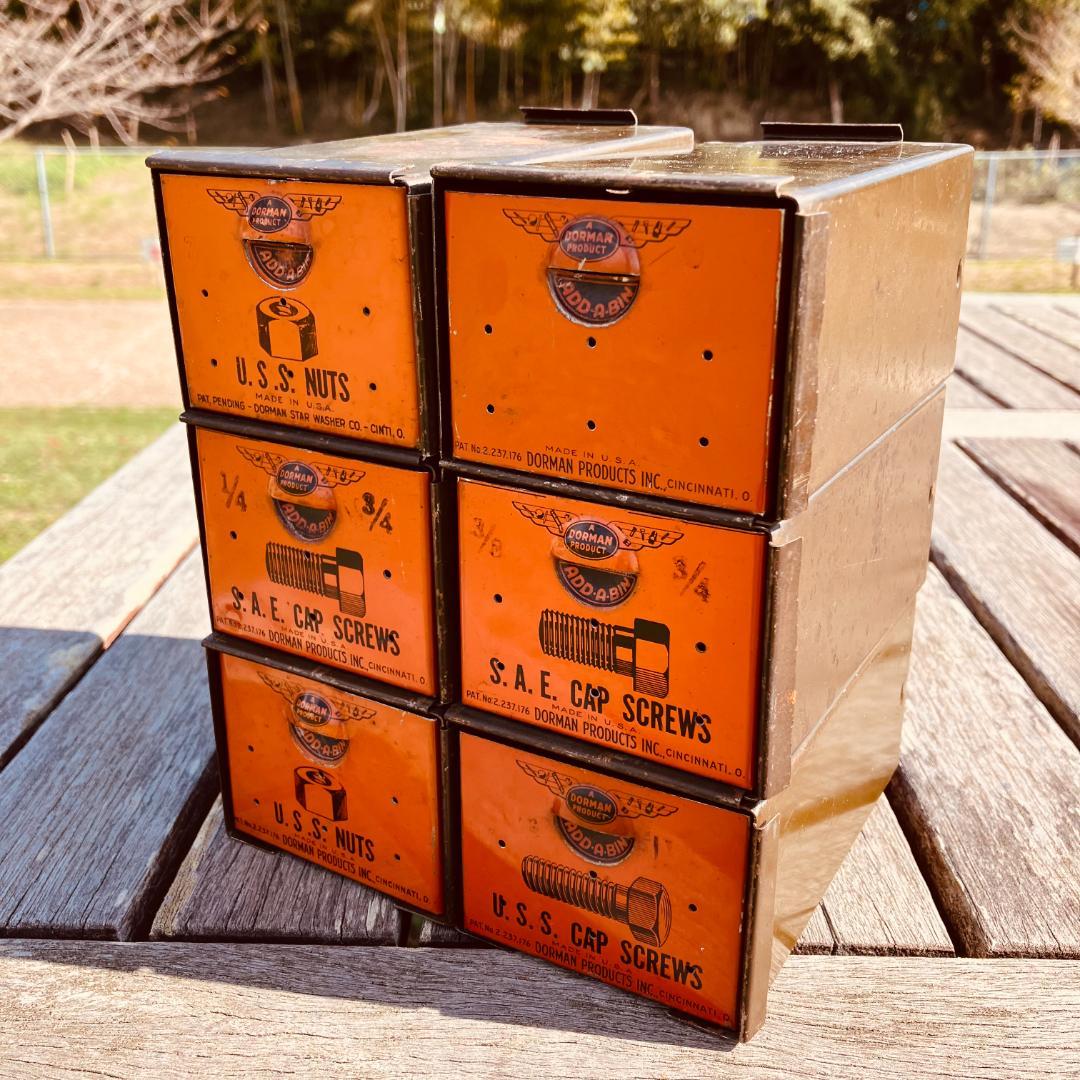 USAパーツキャビネット×6連結／1950s／DORMAN PRODUCTS
