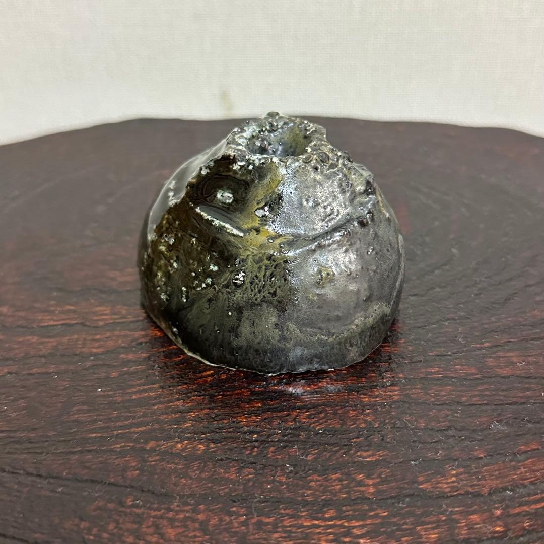 【ぱたぱたこ】ジェフ・シャピロ 窯変黒釉ぐい呑