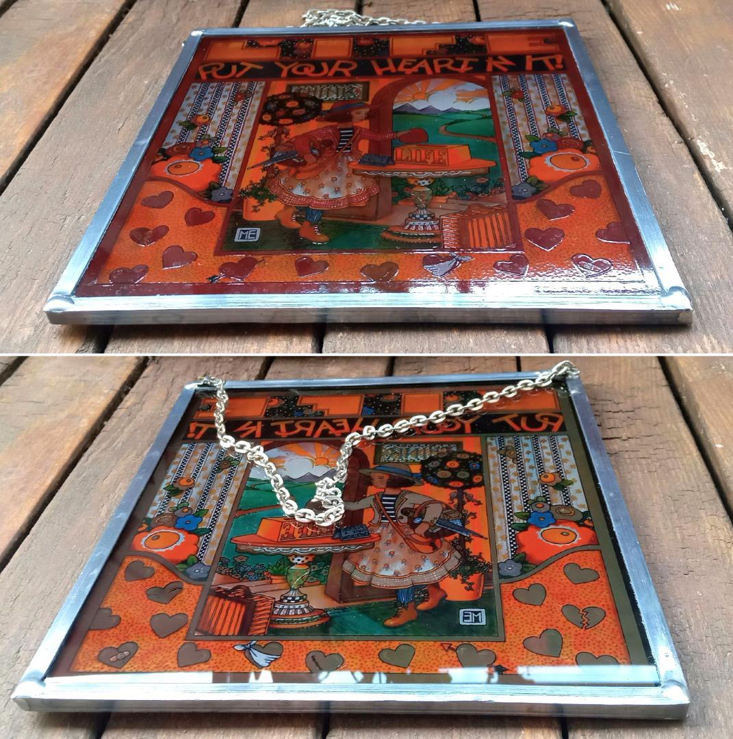 メアリー・エンゲルブライト ステンドグラス ハート グラスマスターズ社