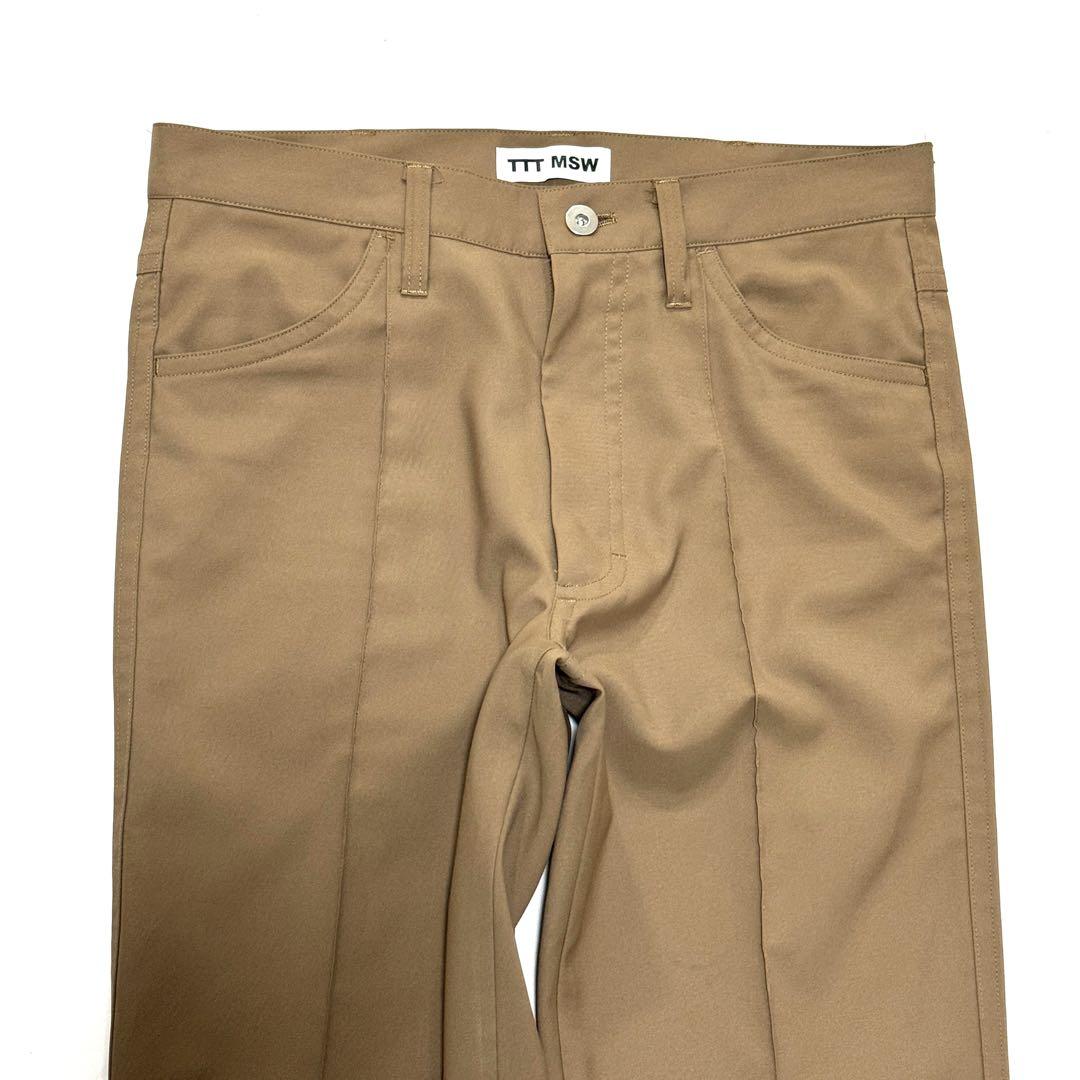 阿佐ヶ谷三姉妹さん専用極美品 TTTMSW 日本製 ロゴ付 フレアチノパン