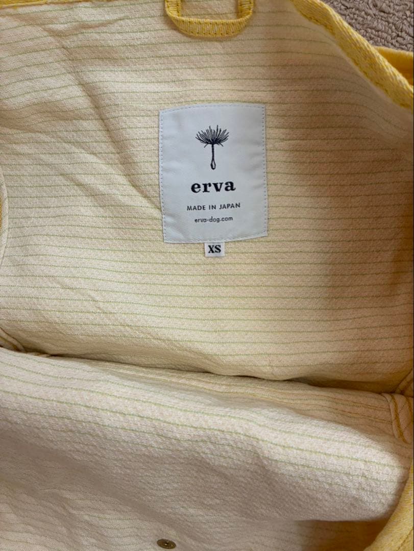 erva ドッグスリング 播州織 サルファーイエロー Sサイズ