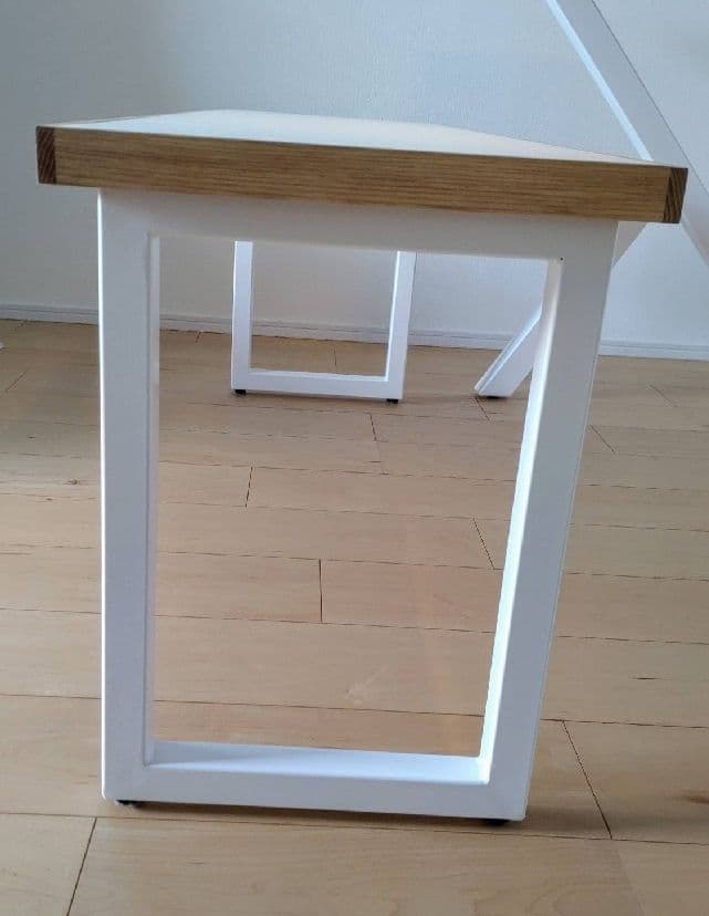 北欧風オーダーメイド ダイニングテーブル ホワイト