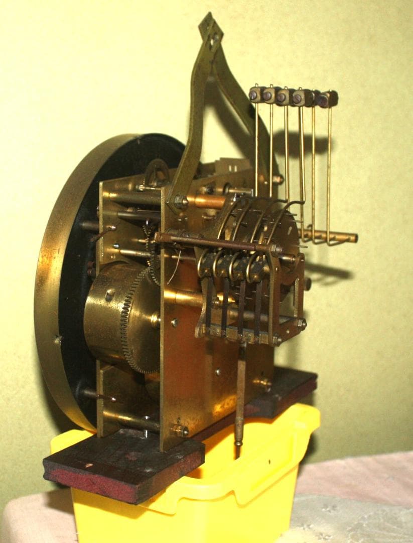 可動品　ユンハンス　ウエストミンスター　柱時計　チャイム