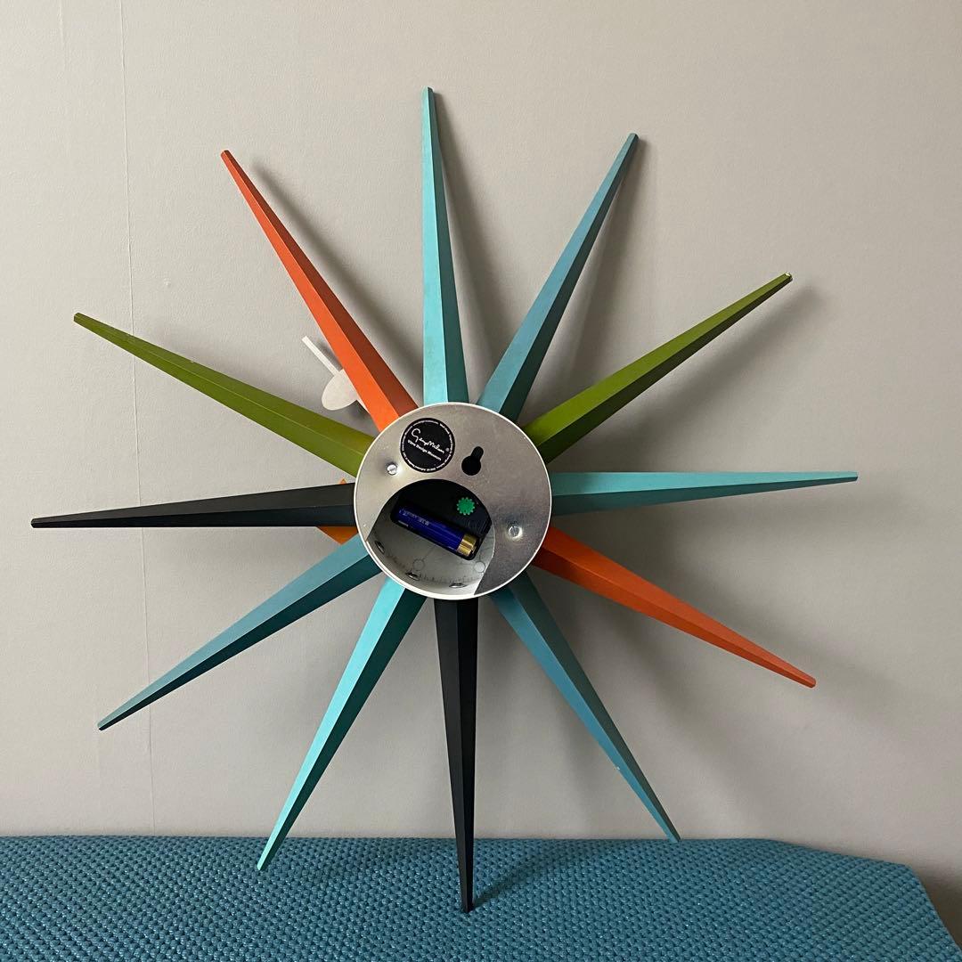 Vitra. e Nelson サンバーストクロック 動作品 訳アリ品