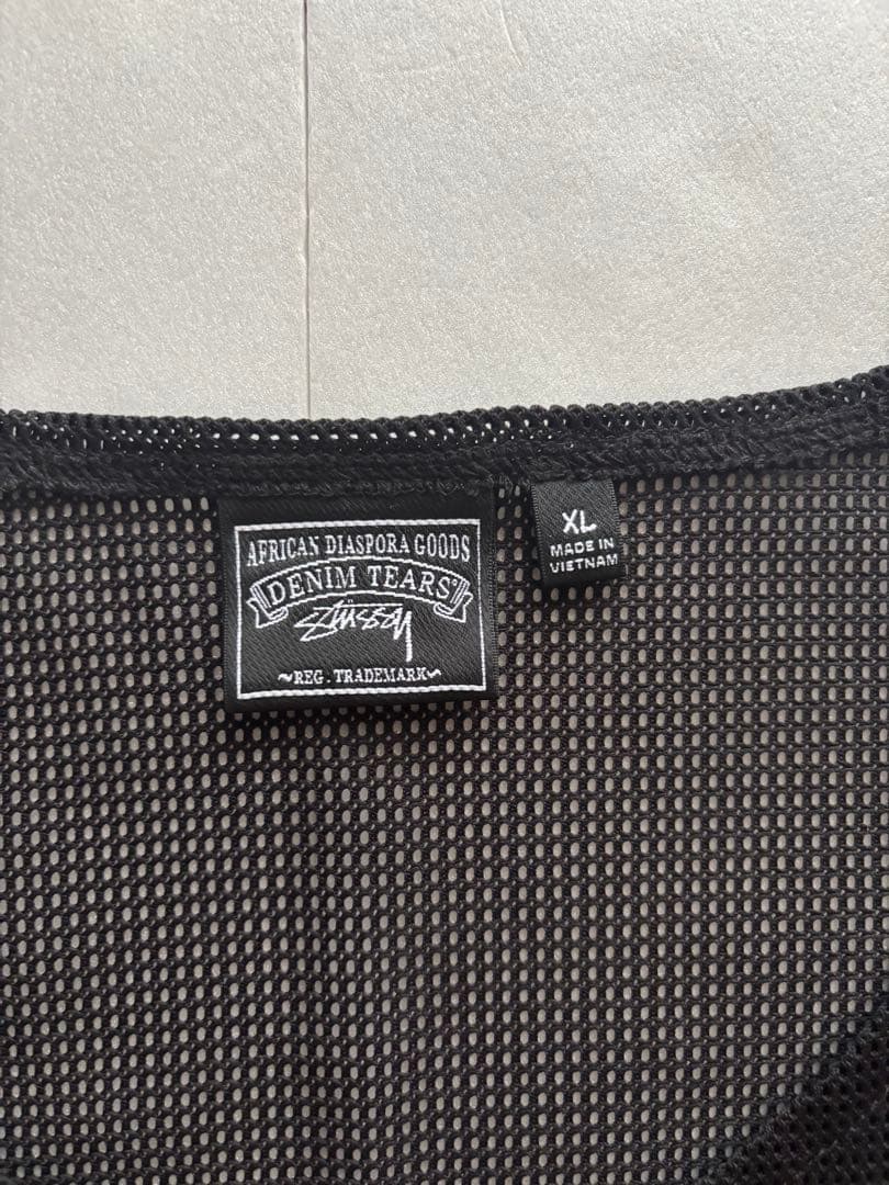 トップス Stussy x Denim Tears Mesh Tank \"Black\"