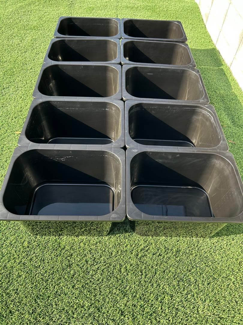 いぶきオリジナル メダカ飼育舟18L黒10個セット