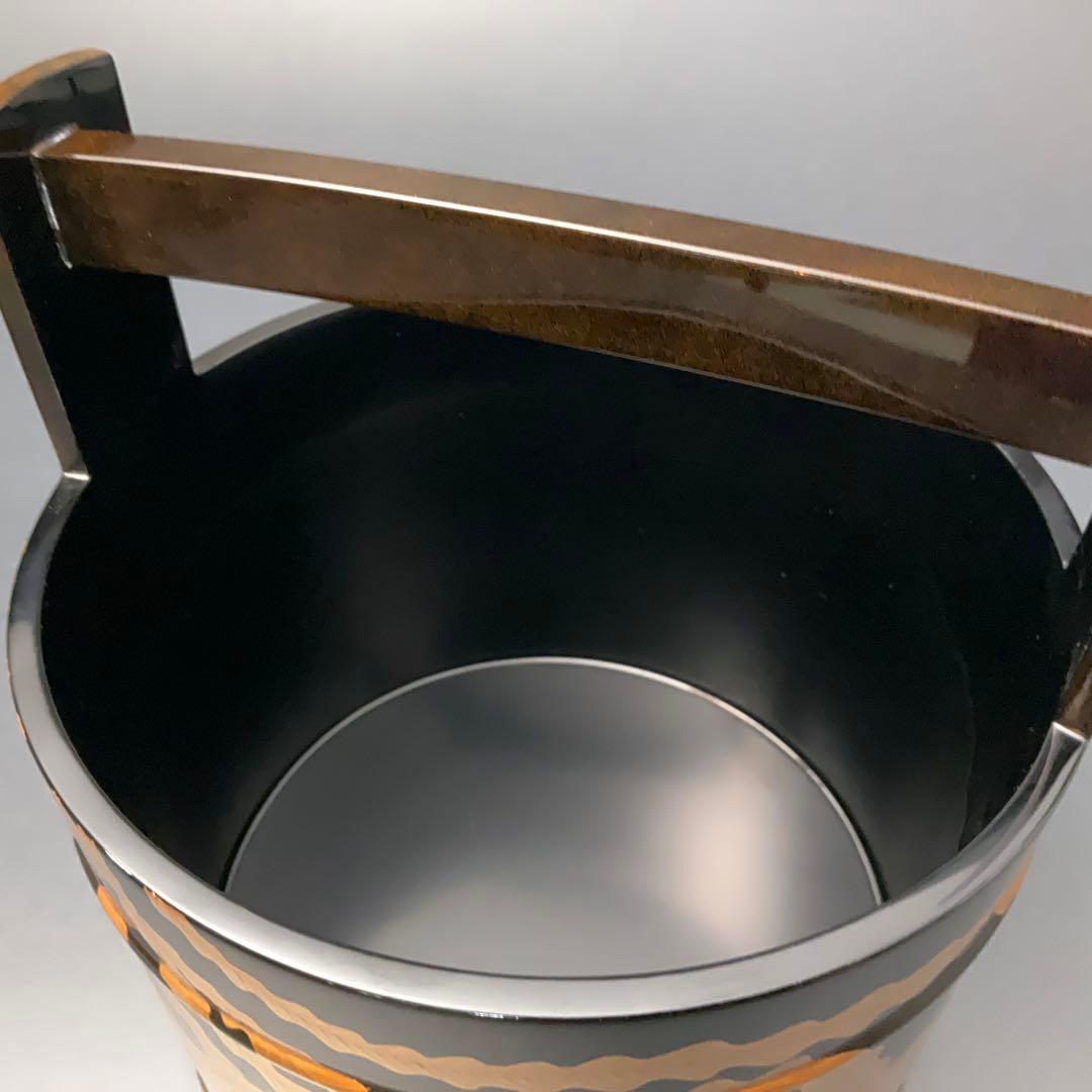 鳳凰蒔絵 手桶水指 輪島 谷内一則（紫香）共箱 6R1180A