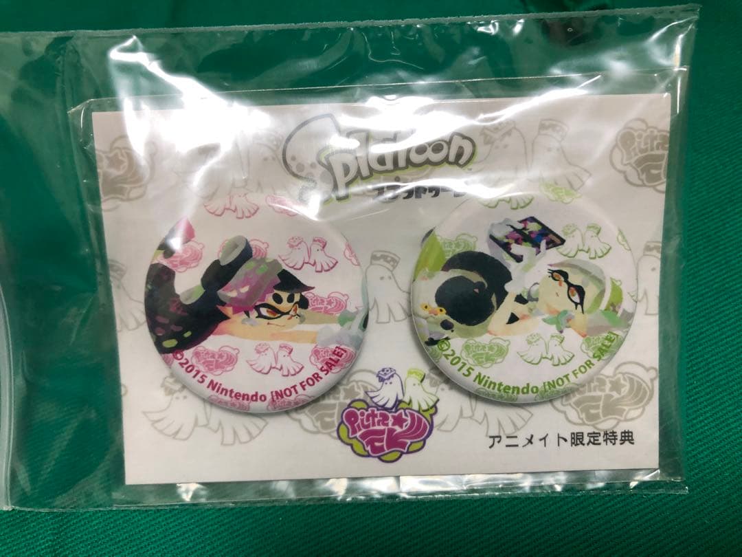 スプラトゥーン 缶バッジセット アニメイト限定特典 シオカラーズ