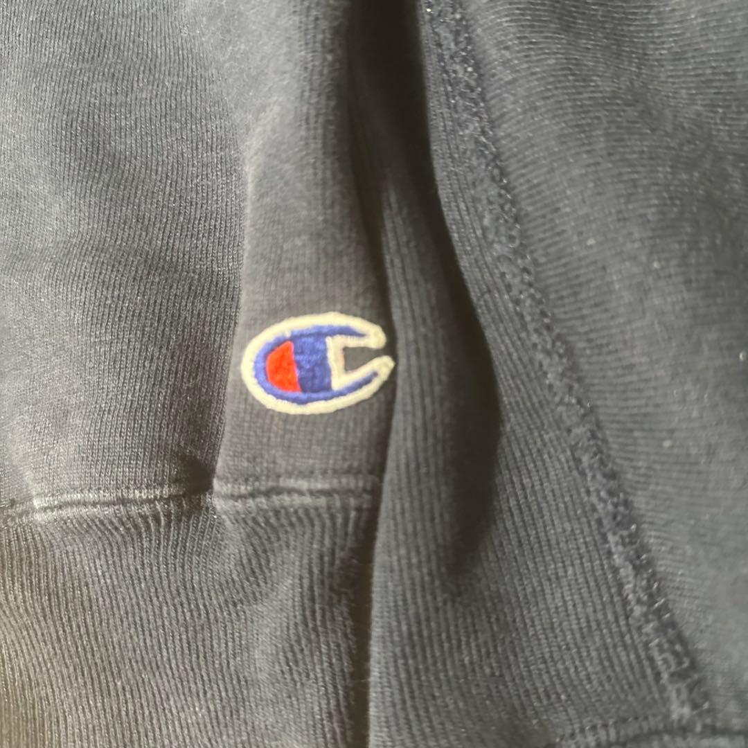 90s チャンピオン　リバースウィーブパーカー　USA製　ネイビー　カレッジ