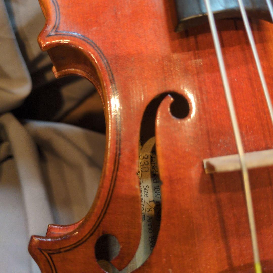 Suzuki バイオリン 1/8　No330　1980年製　弓、ケース付き