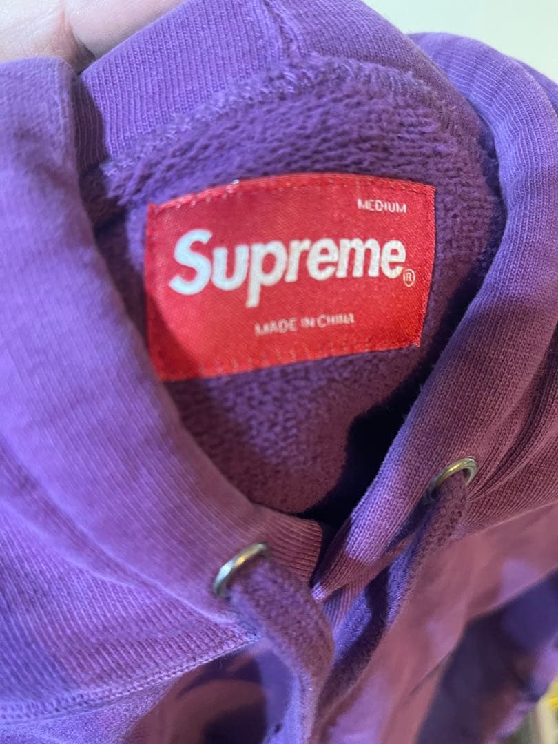 Supreme パープル パーカー M