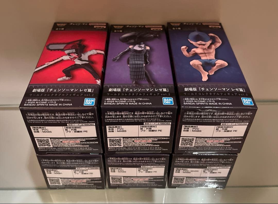 チェンソーマン レゼ篇 ワールドコレクタブルフィギュア 6種