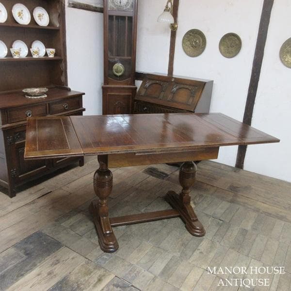 イギリス アンティーク 家具 ドローリーフテーブル ダイニング 英国 6063d
