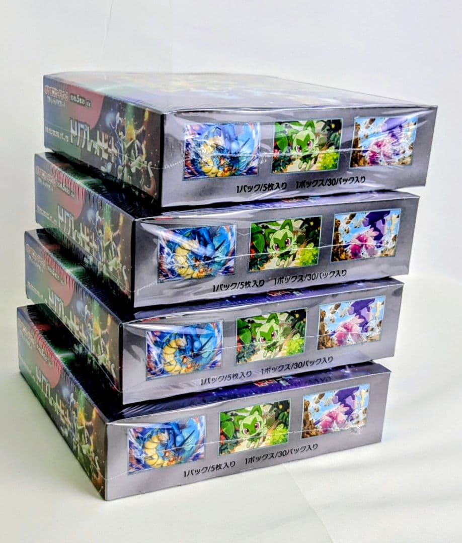 新品・未開封 ポケモンカードゲーム トリプレットビート 4BOX