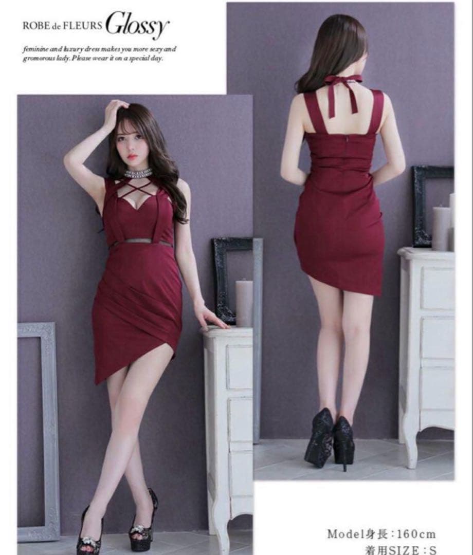 ROBE de FLEURS Glossy ドレス