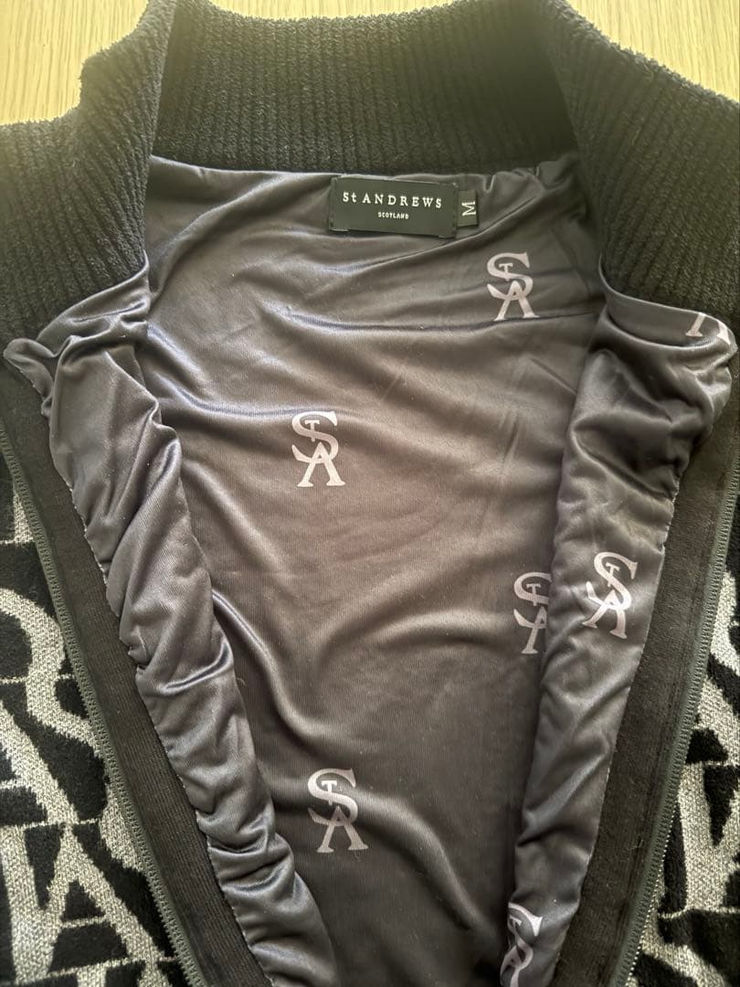 【美品】St ANDREWS ゴルフウェア ジップアップジャケット