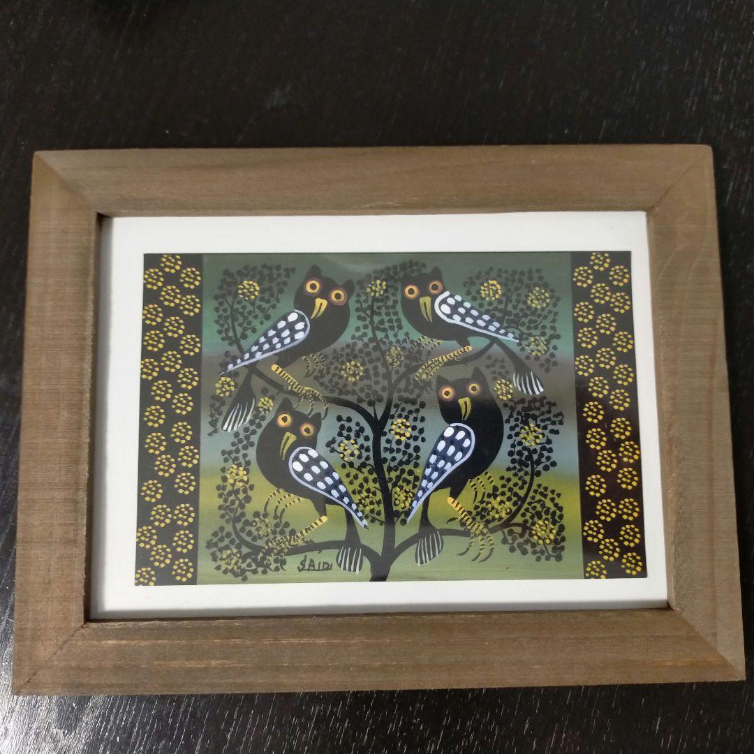 ティンガティンガ ポストカード 板 絵画 6点セット アフリカ ケニア