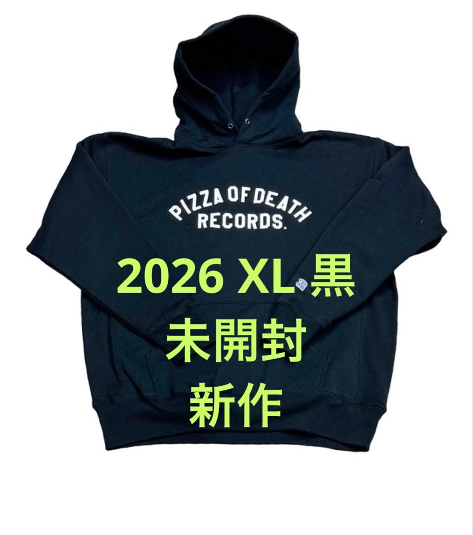 PIZZA OF DEATH RECORDS パーカー XL黒2026 未開封 - メルカリ