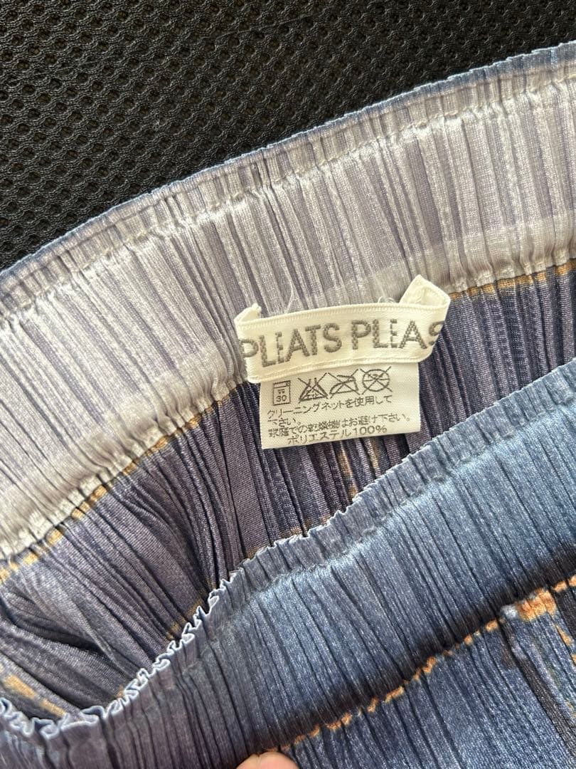 イッセイミヤケPLEATS PLEASE 騙し絵プリーツスカート
