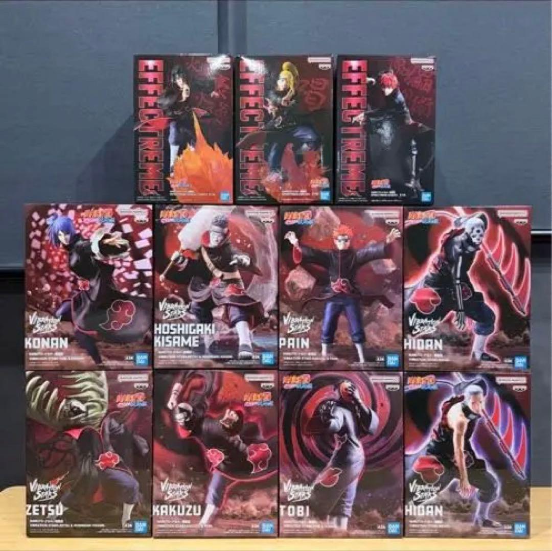 NARUTO 疾風伝 フィギュア 暁 11点 コンプ NARUTO ナルト疾風伝 暁 プライズフィギュア全11種 コンプセット