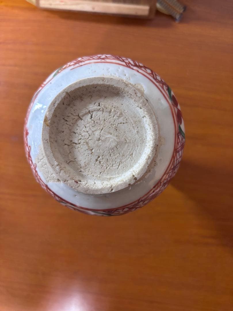 初代　竹春作　赤絵徳利！！！