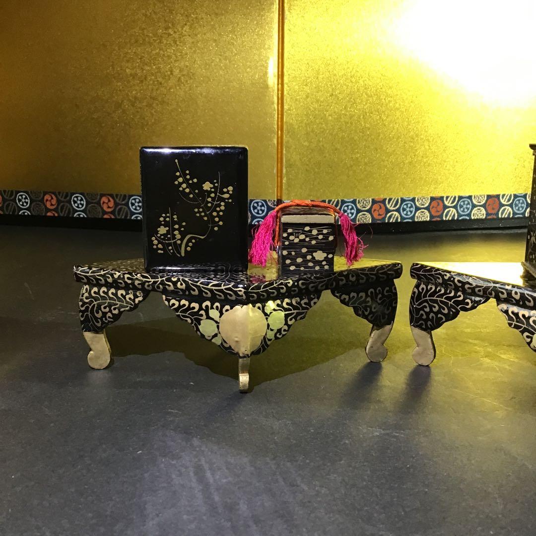 大名金蒔絵雛道具7点　江戸時代　　　B I