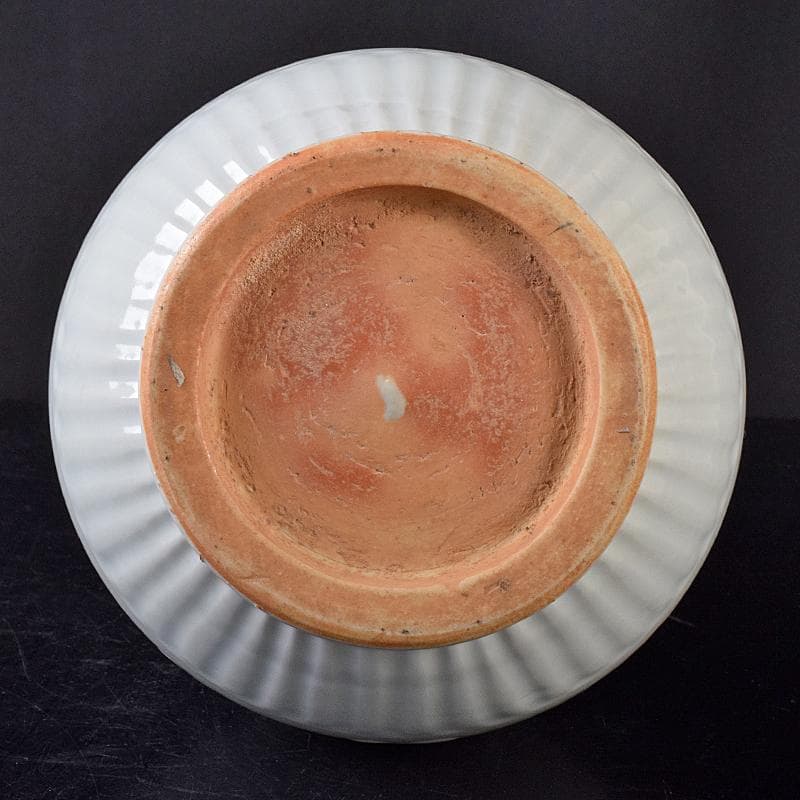 中国 影青 青白磁 陽刻 雲龍文 蒜口瓶 高さ約31㎝ M R7918B - メルカリ