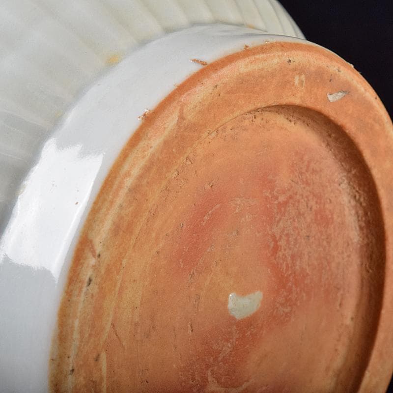 中国 影青 青白磁 陽刻 雲龍文 蒜口瓶 高さ約31㎝