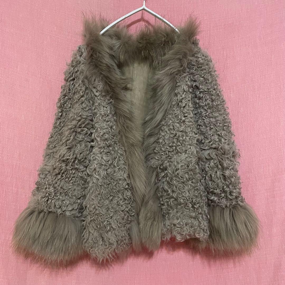 リアルレザー リアルファー ジャケット グランジ y2k archive 古着