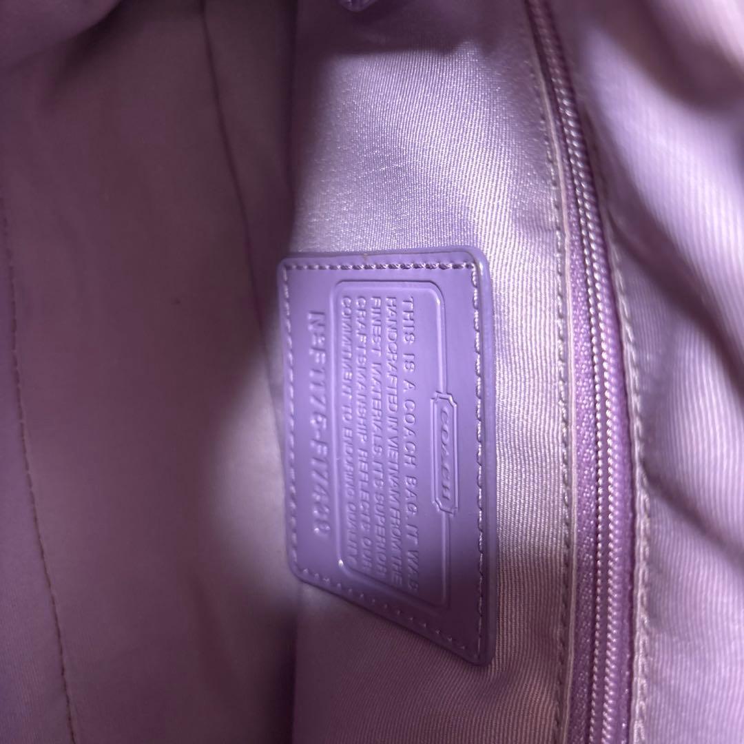 未使用品　COACH ショルダーバッグ ブラウン パープル　2way