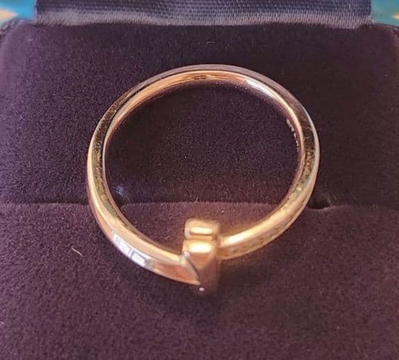 [中古]Tiffany ティファニー Tワンリング K18イエローゴールド11号