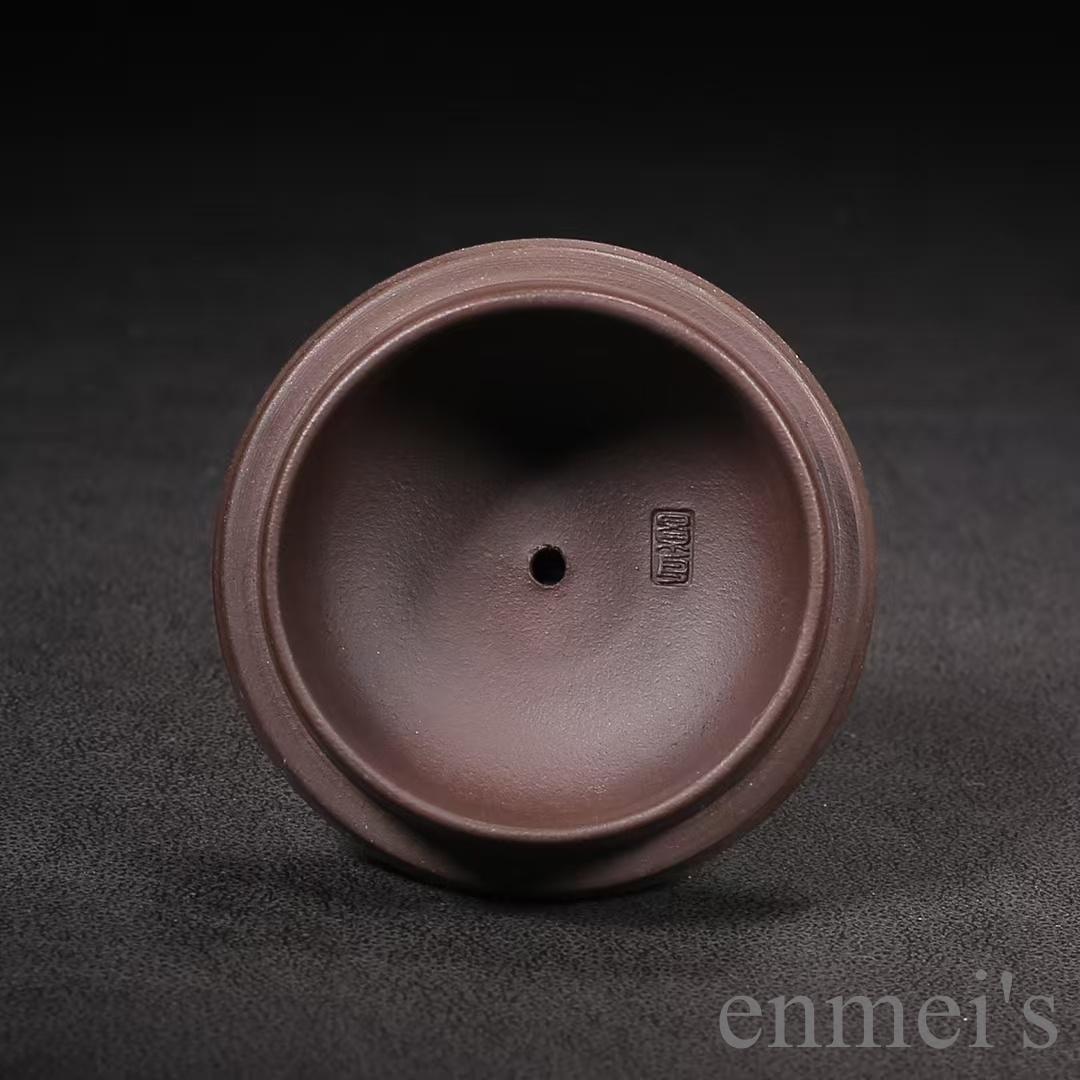 中国古美術 紫砂壺 一粒珠壺 底款:顧景舟 原鉱紫泥