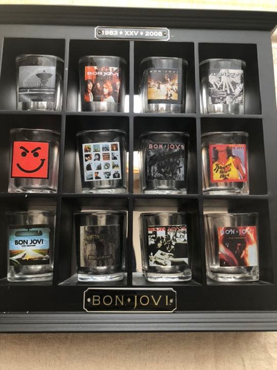 ボン・ジョヴィ歴代アルバムショットグラスセット ボン・ジョヴィ歴代アルバムショットグラスセット