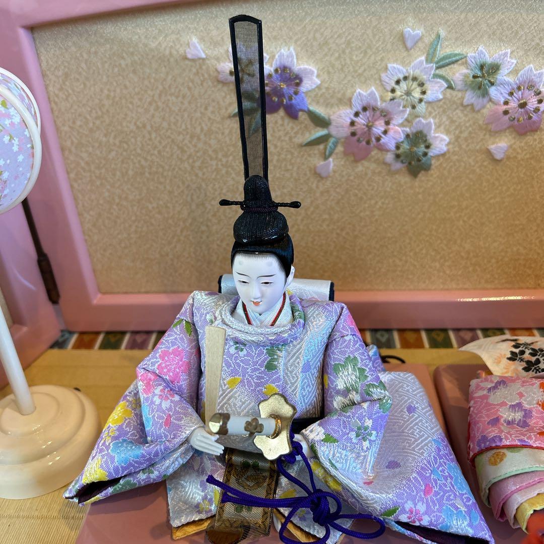 ❤️送料無料❤️雛祭り伝統的 雛人形 大きめ ピンク