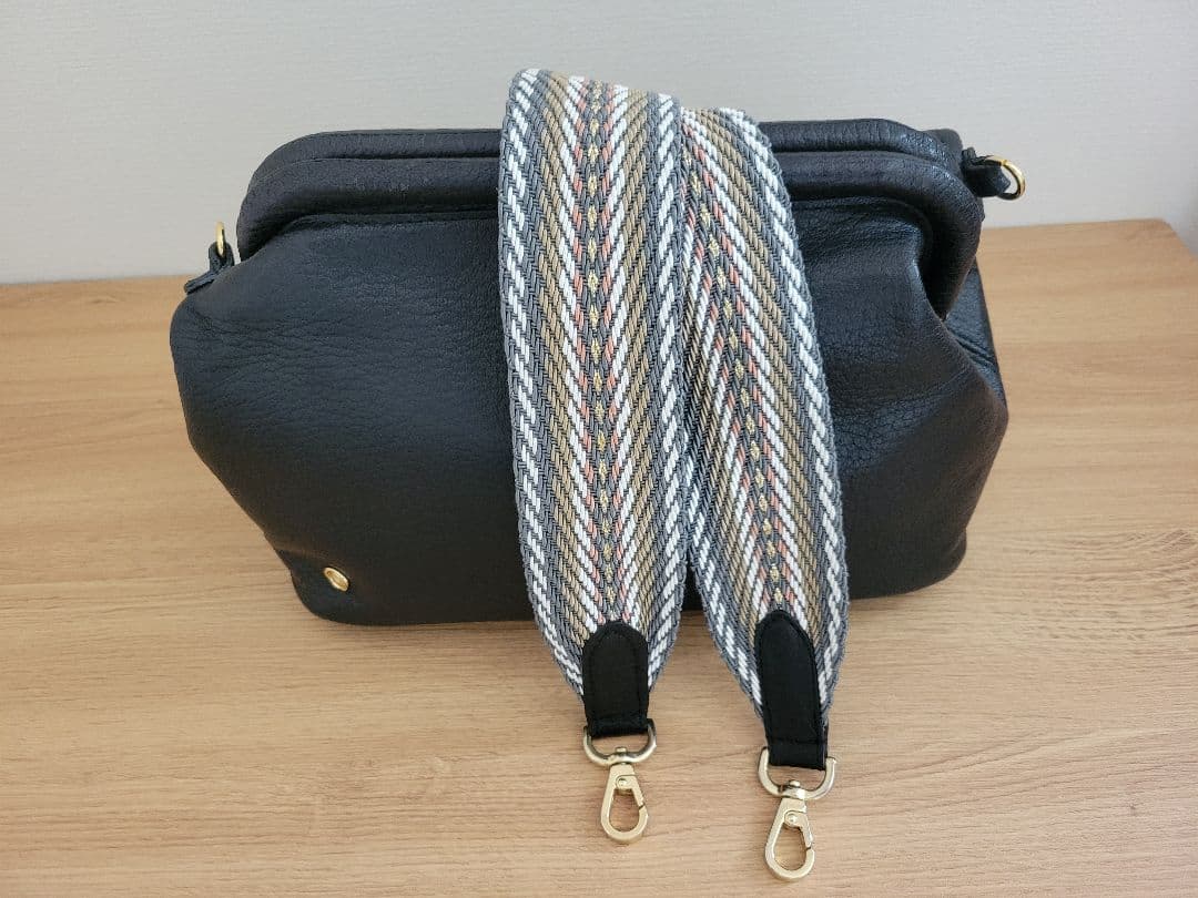 A.D.M.J. ラムレザー口金クロスボディショルダーバッグ